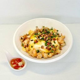 กุ้งคั่วพริกเกลือไข่ข้น