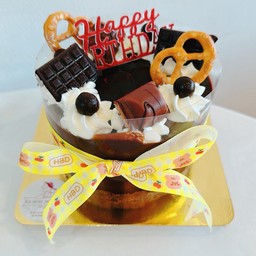 เค้กช็อคโกแลตหน้านิ่ม1/2ปอนด์