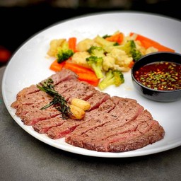 เนื้อ Sirloin ทอด 10 วิ