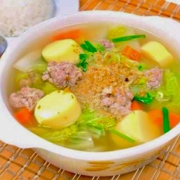 แกงจืดเต้าหู้หมูสับ