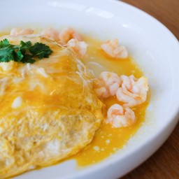 ข้าวไข่ข้น กุ้ง