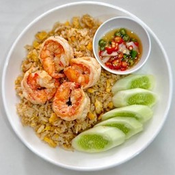 ข้าวผัดกุ้งใส่ใข่