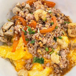 ก๋วยเตี๋ยวต้มยำไข่ข้นหมูสับ