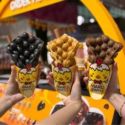 Maru waffle x โตเกียวยูซากิ ศูนย์กลางตลาดดอกไม้ปากคลองตลาดใหม่
