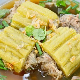 มะระยัดไส้หมูสับ