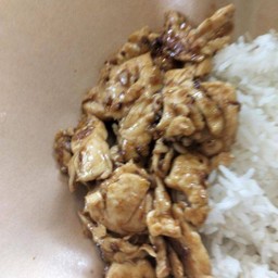 ไก่กระเทียม กับข้าว