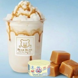 นมหมีปั่นคาราเมล