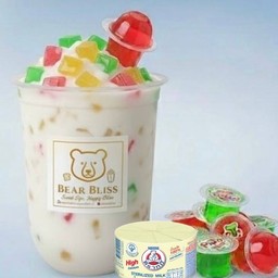 นมหมีปั่นปีโป้