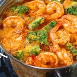 เเกงส้มชะอมไข่กุ้ง(หม้อไฟ)