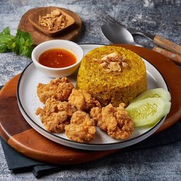 ข้าวหมกไก่ทอด