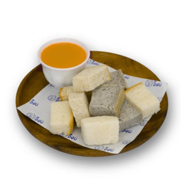 ขนมปัง+สังขยาชาไทย