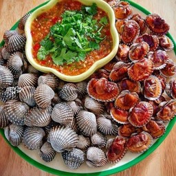 หอยแครงลวกขนาด1กิโล