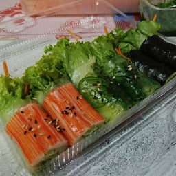 ปูอัด ยำสาหร่าย แผ่นสาหร่ายโบโลน่า โรลสด 6 ชิ้น