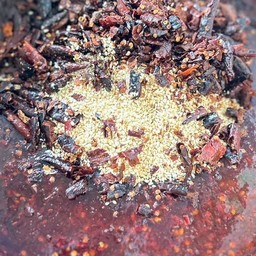 น้ำจิ้มมะขามสูตรเด็ดเผ็ดรสแซ่บหอมกลิ่นงาคั่วพริกคั่วสดใหม่ทุกวันตักใหม่ทุกออเดอร์