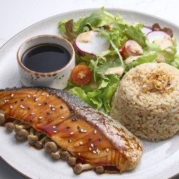 สเต็กปลาแซลมอนเทริยากิ