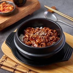 เบนโตะข้าวหน้าหมูบูลโกกิ (เผ็ด) ฟรี! เครื่องเคียงและซุปมิโสะ