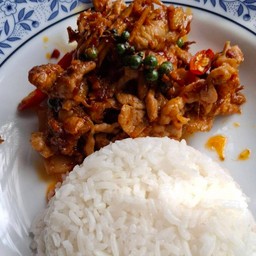 ผัดขี้เมา(พร้อมข้าว)