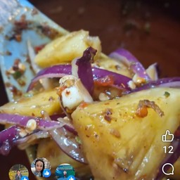 ตำสับปะรด+ส้มโอ