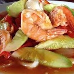 ผัดเปรี้ยวหวานกุ้ง Sweet and Sour Prawn