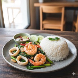 ข้าวคะน้าทะเล