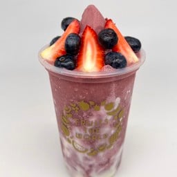 บลูเบอร์รี่ + สตรอว์เบอร์รี่ โยเกิร์ต/นมสด