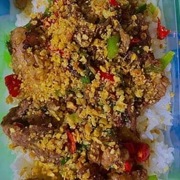 คั่วพริกเกลือ (ราดข้าว)