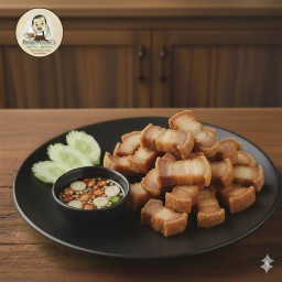 หมูสามชั้นทอด