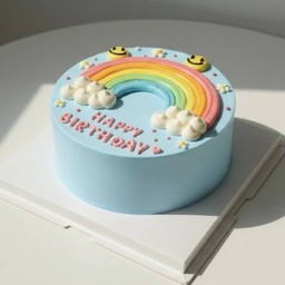 เรนโบว์เค้ก (ครึ่งปอนด์)