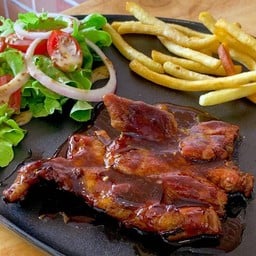 สเต็กหมู  BBQ