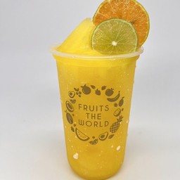 น้ำส้ม + มะนาว ปั่น