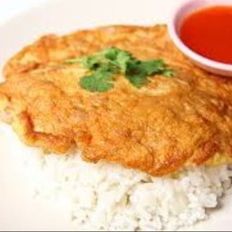 ข้าวไข่เจียวไก่สับ