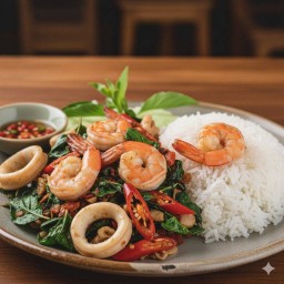 ข้าวกะเพราทะเล