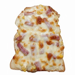 ปังพิซซ่าข้าวโพดแฮมชีส