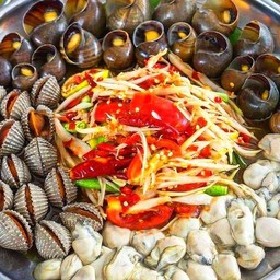 ยำสามหอย แครง, นางรม ,หอยนา