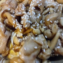 ข้าวไก่เนื้อผัดซอสเทอริยากิ