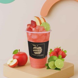 สตอเบอรี่+มะนาว+แอปเปิล (ปั่น)