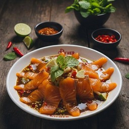 ยำแซลม่อนปลาร้า