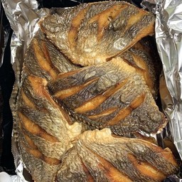 ปลานิลแดดเดียวทอด2ตัว