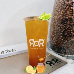 ชามะนาวน้ำผึ้งเย็น 22oz