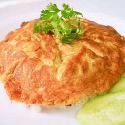 ข้าวไข่เจียวหมูสับ(ไข่ 2 ฟอง)