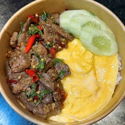 ข้าวกะเพราตับไก่