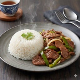 ข้าวพริกหยวกเนื้อ