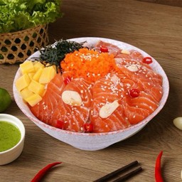 ข้าวหน้าแซลมอนดอง ไซส์L