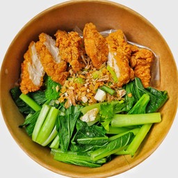 บะหมี่ไก่ทอด(แห้ง)