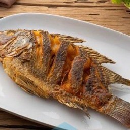 ปลานิลทอด(มีน้ำจิ้ม)