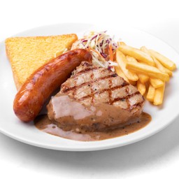 พอร์คลอยน์ + ไส้กรอก