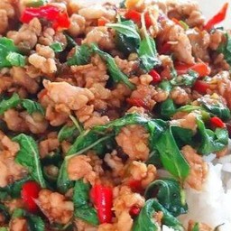 ข้าวกระเพราหมูสับ