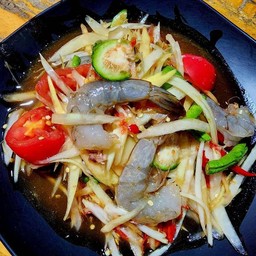 ส้มตำกุ้งสด