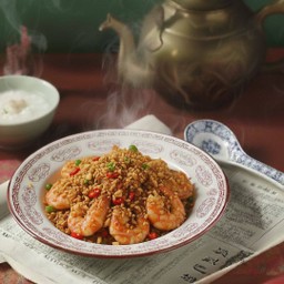 กุ้งสดคั่วพริกเกลือ