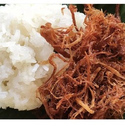 ข้าวเหนียวหมูฝอย